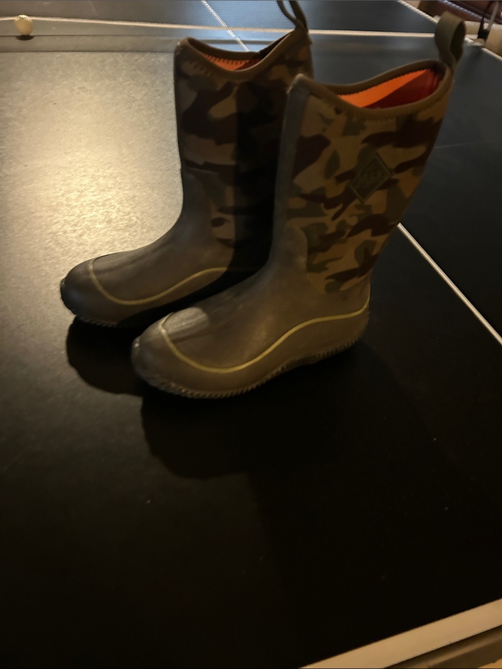 Kids' MUCK boots Camo Waterproof Rain Boots - Olive Green